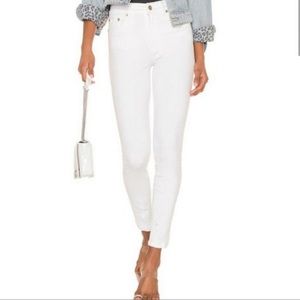 NWT PISTOLA Oslo Wash Ankle Length Skinny Jeans 27 White